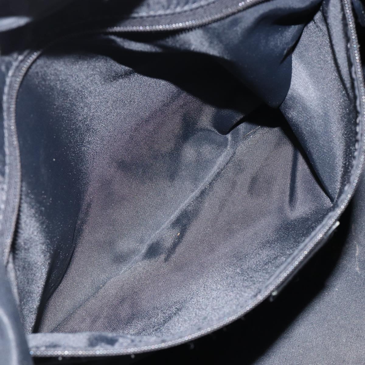 Christian Dior Trotter Canvas Mini Boston Bag Black Silver Auth 152631