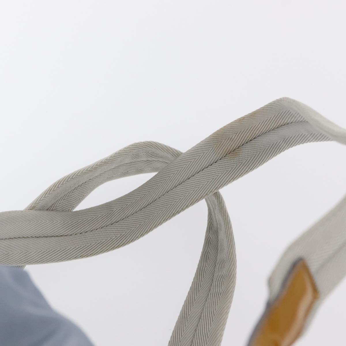 PRADA Backpack Nylon Light Blue Silver Auth 152634