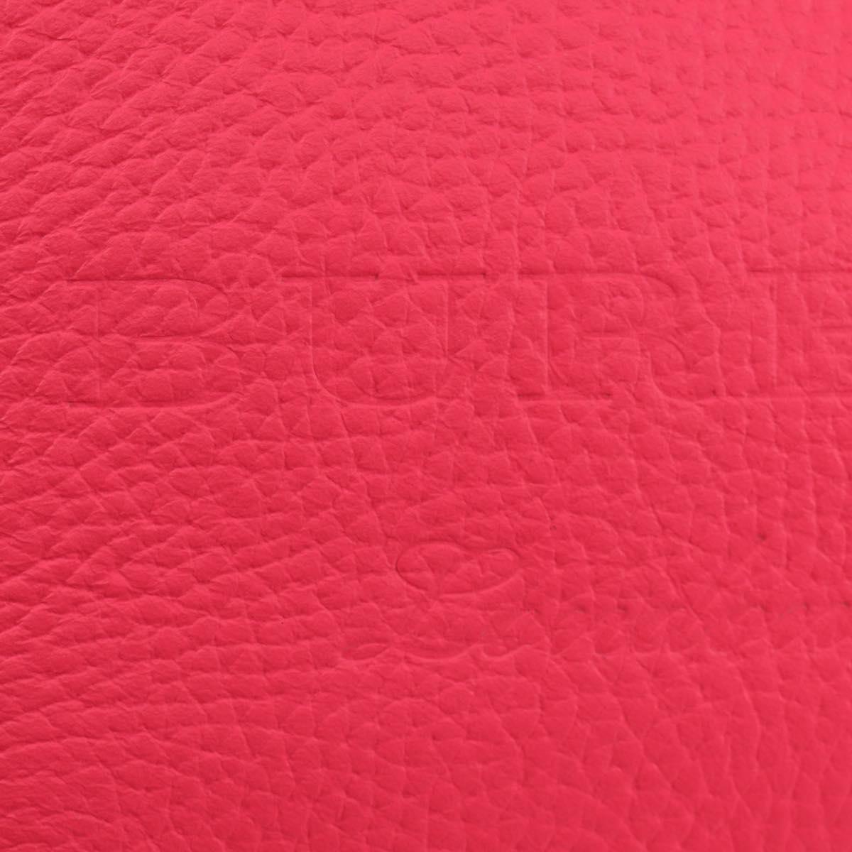 BURBERRY Shoulder Bag Leather Pink Gold Auth 152637V