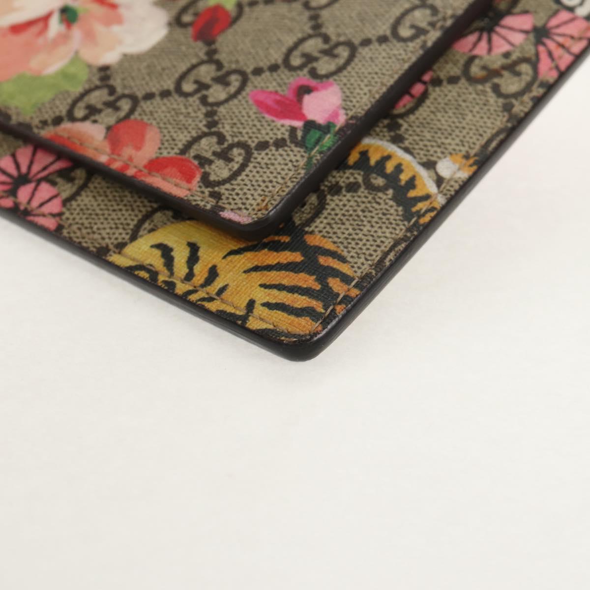 GUCCI GG Supreme Shoulder Bag PVC Beige Gold 454111 Auth 152649AM