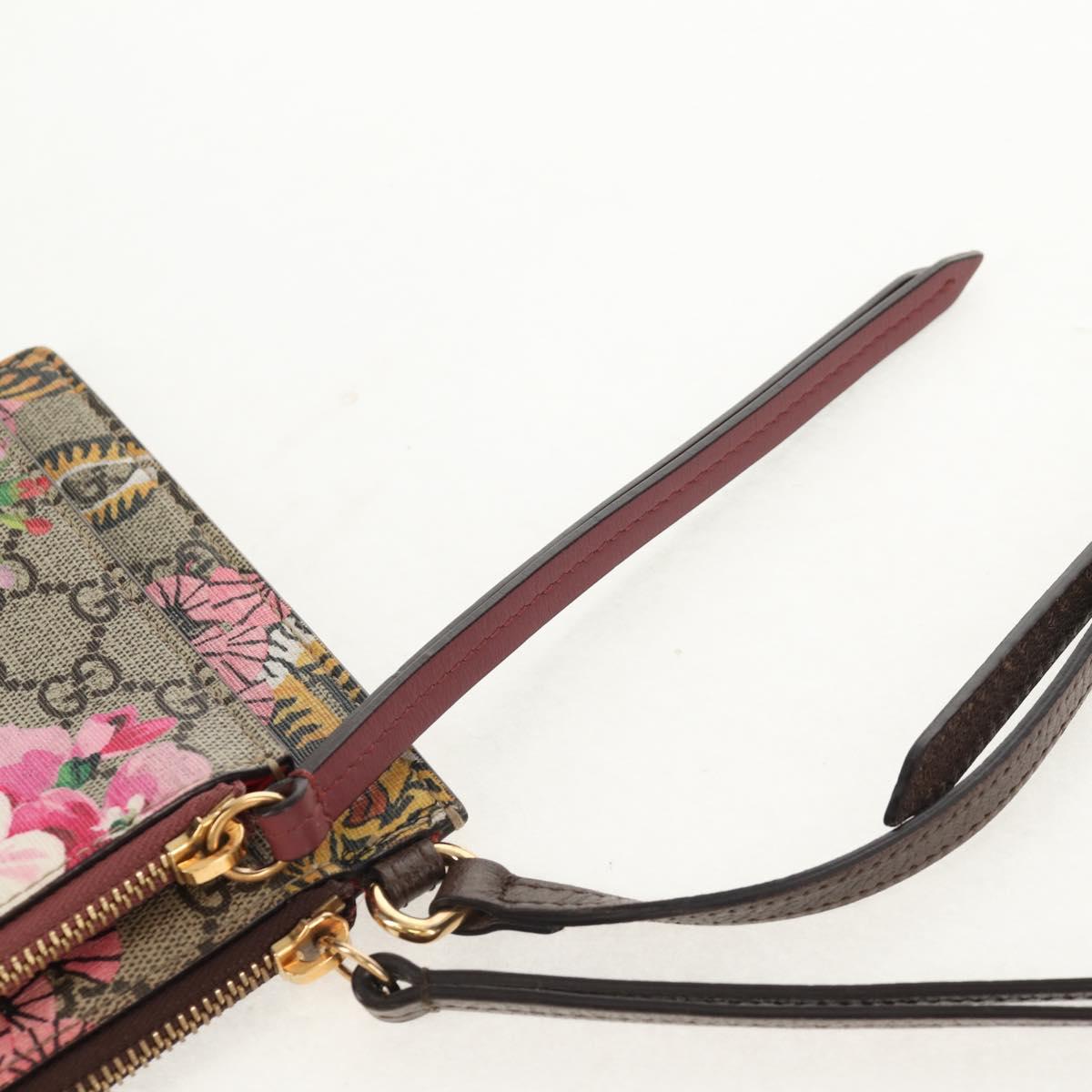 GUCCI GG Supreme Shoulder Bag PVC Beige Gold 454111 Auth 152649AM