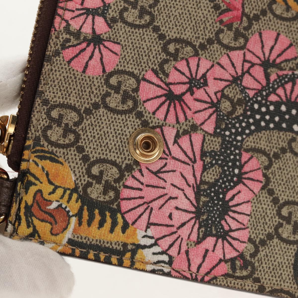 GUCCI GG Supreme Shoulder Bag PVC Beige Gold 454111 Auth 152649AM