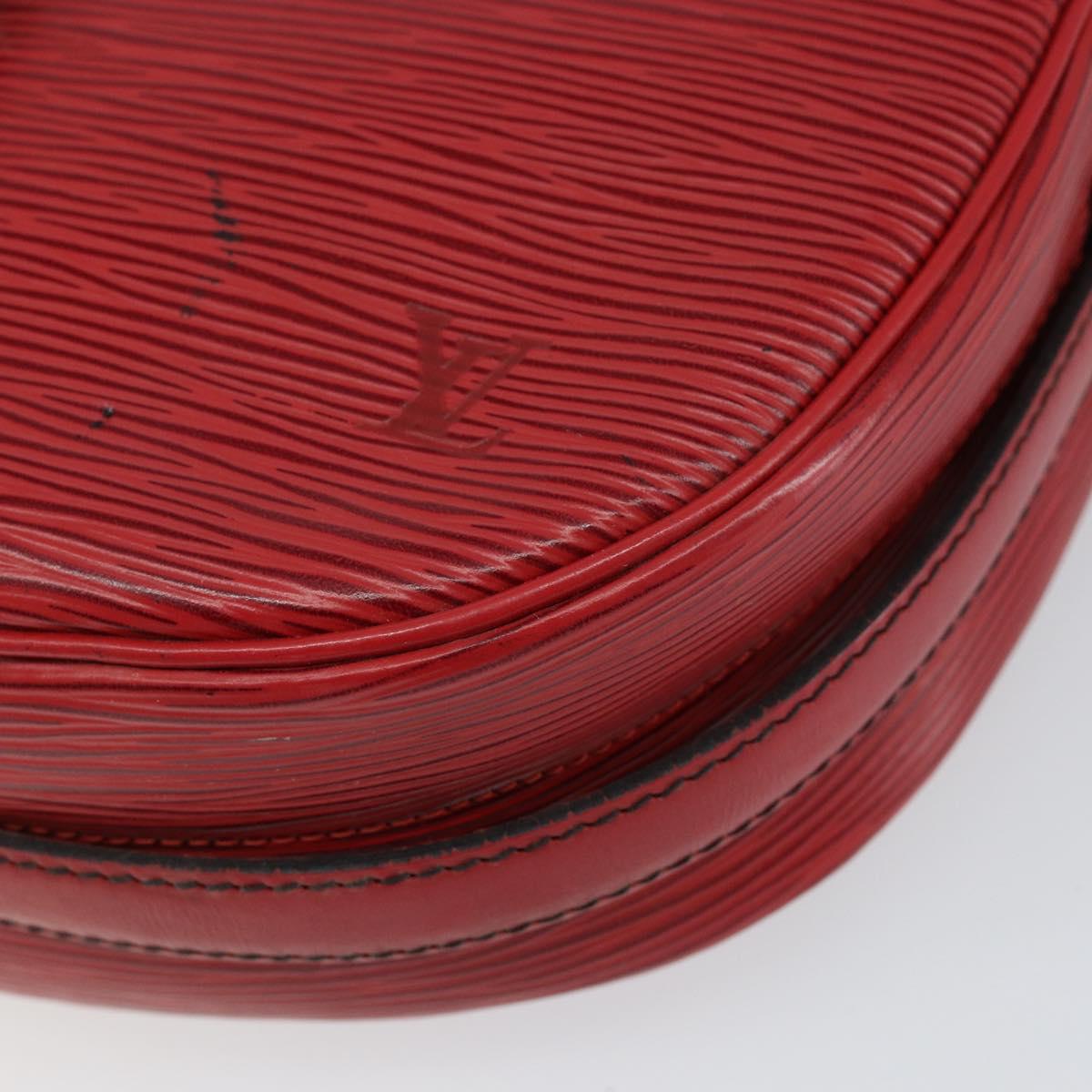 LOUIS VUITTON Epi Jeune Fille MM Shoulder Bag Red M52157 LV Auth 152654