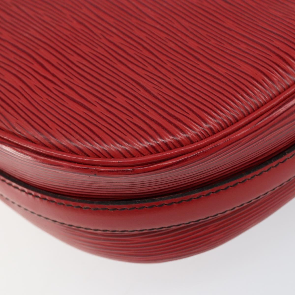 LOUIS VUITTON Epi Jeune Fille MM Shoulder Bag Red M52157 LV Auth 152654