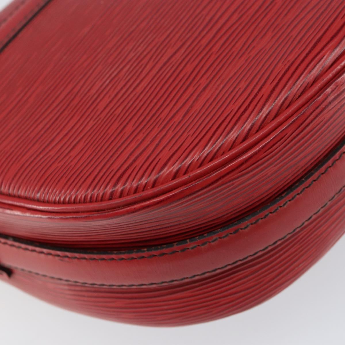 LOUIS VUITTON Epi Jeune Fille MM Shoulder Bag Red M52157 LV Auth 152654