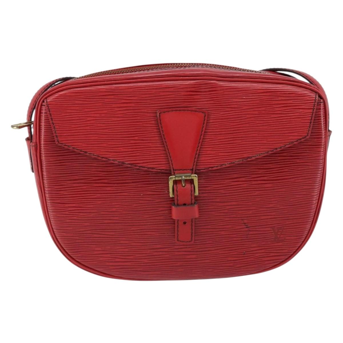 LOUIS VUITTON Epi Jeune Fille MM Shoulder Bag Red M52157 LV Auth 152654