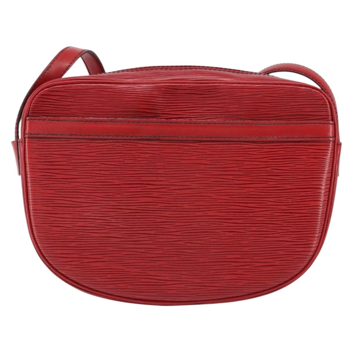 LOUIS VUITTON Epi Jeune Fille MM Shoulder Bag Red M52157 LV Auth 152654