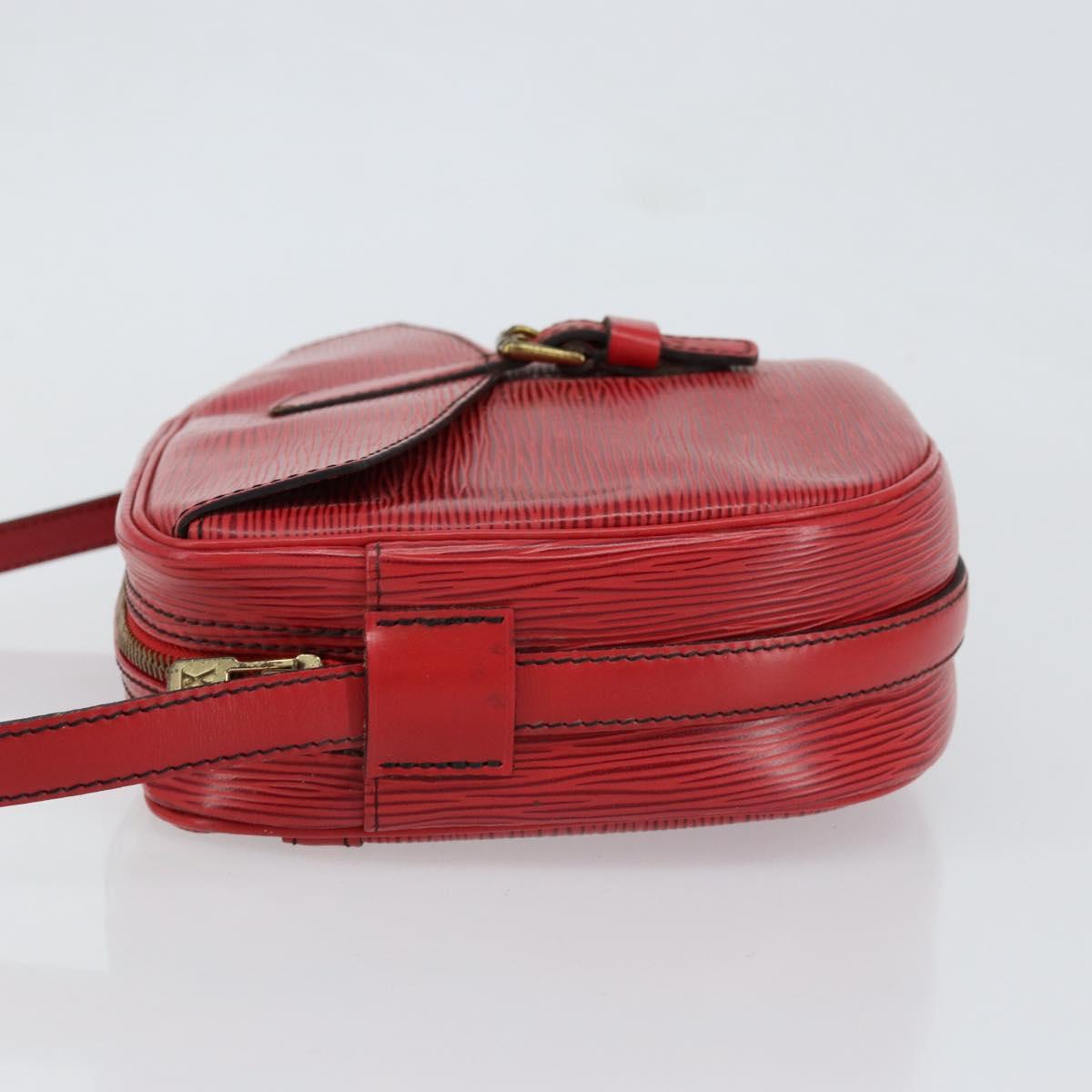 LOUIS VUITTON Epi Jeune Fille MM Shoulder Bag Red M52157 LV Auth 152654