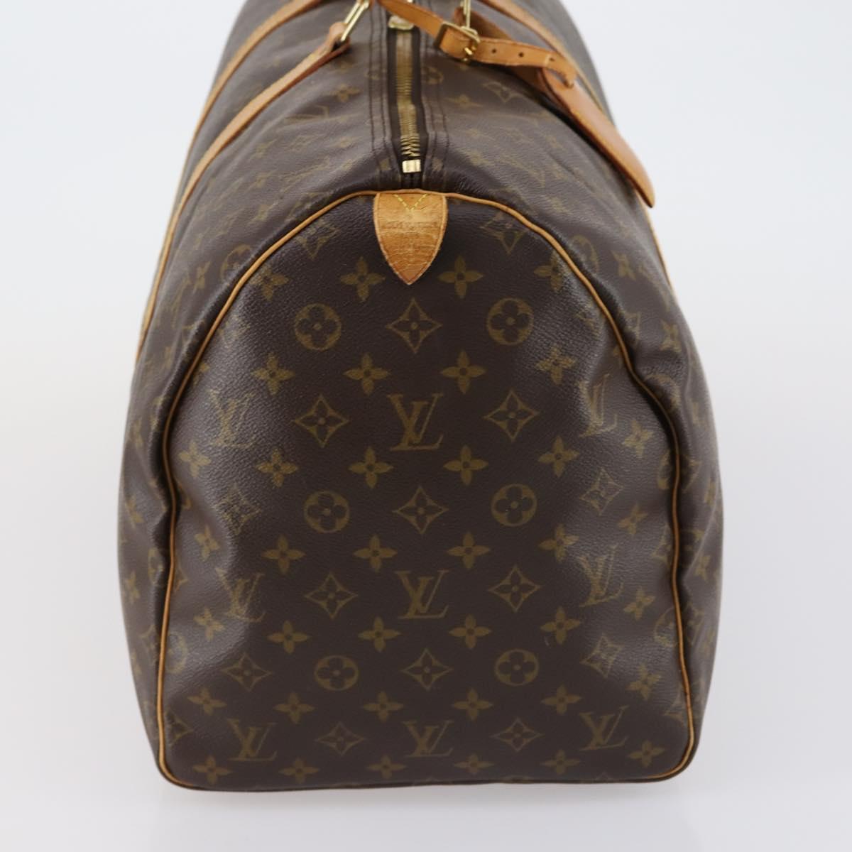 LOUIS VUITTON Monogram Keepall 55 Boston Bag M41424 LV Auth 152656
