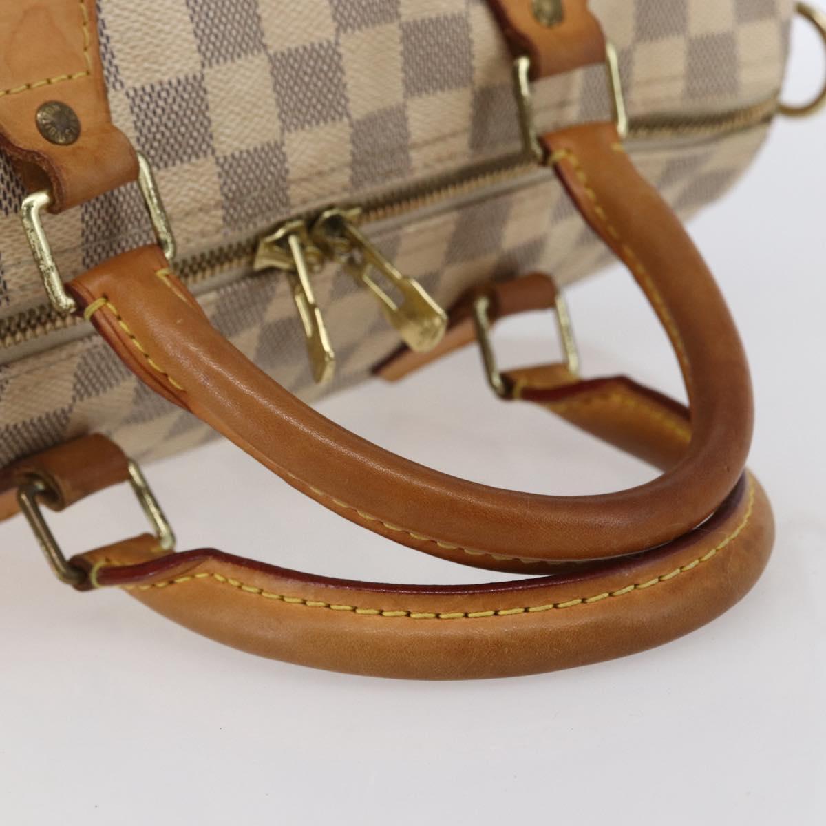 LOUIS VUITTON Damier Azur Speedy Bandouliere 30 Bag 2way N41052 LV Auth 152661