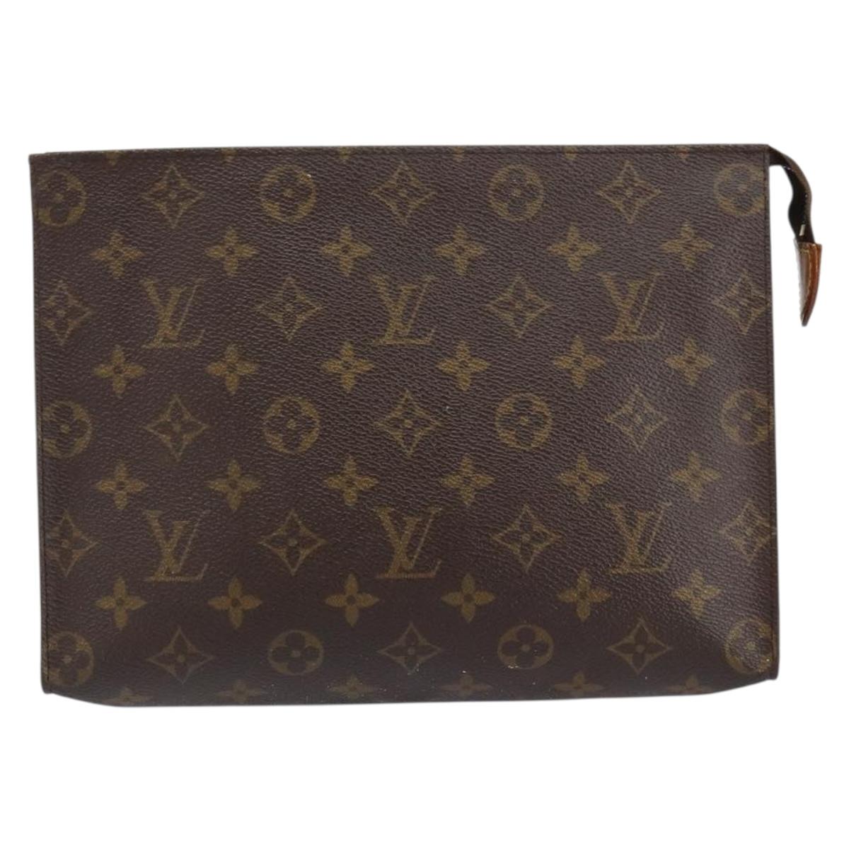 LOUIS VUITTON Monogram Poche Toilette 26 Pouch M47542 LV Auth 152665