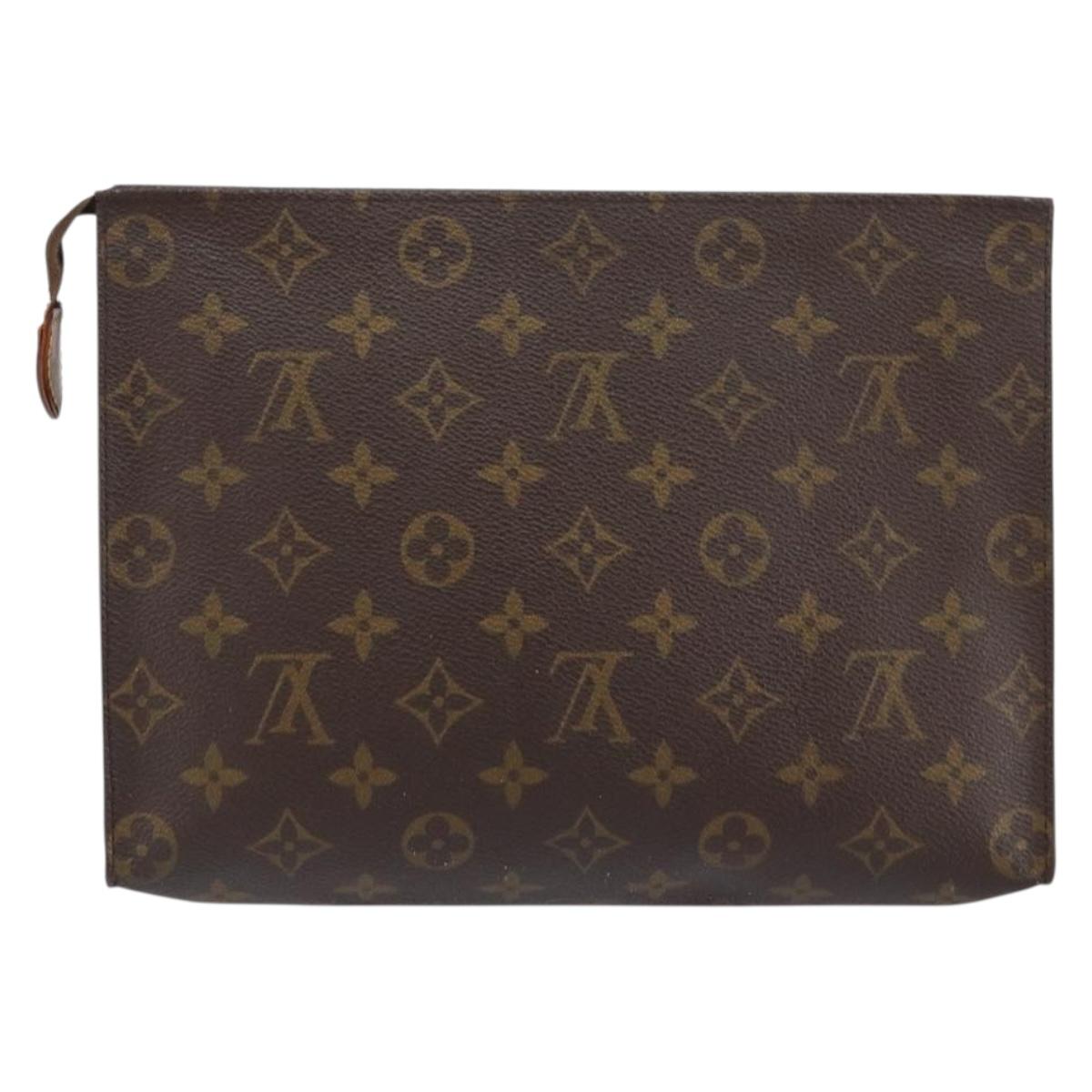 LOUIS VUITTON Monogram Poche Toilette 26 Pouch M47542 LV Auth 152665