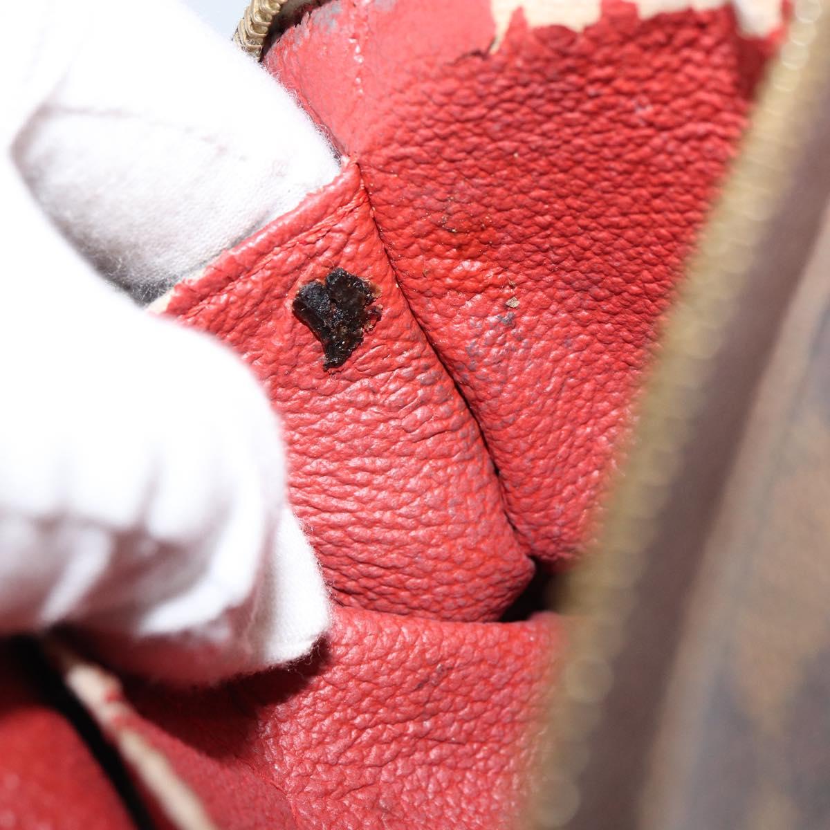 LOUIS VUITTON Damier Ebene Pochette Cosmetic PM Pouch N47516 LV Auth 152666