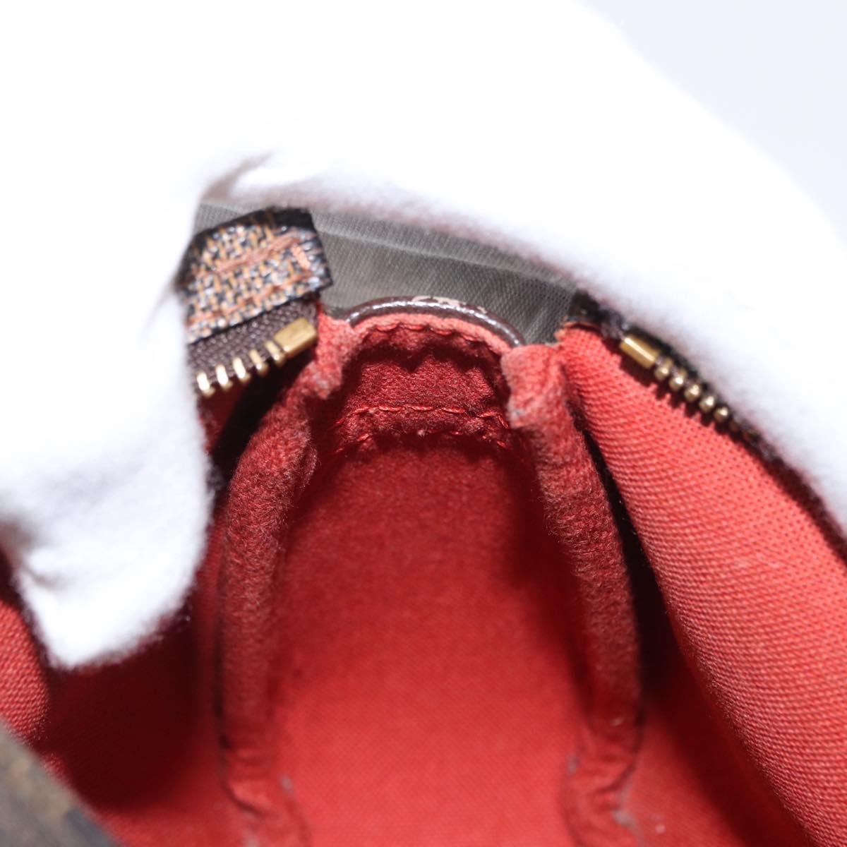 LOUIS VUITTON Damier Ebene Trousse Makeup Pouch N51982 LV Auth 152667