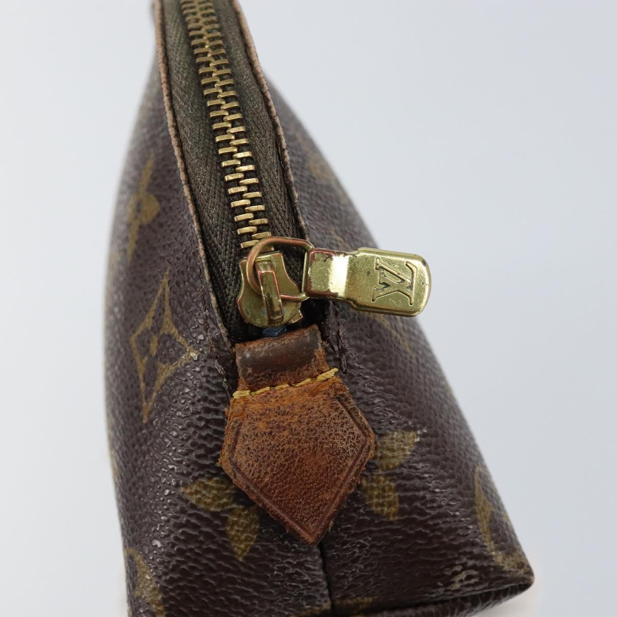 LOUIS VUITTON Monogram Pochette Cosmetic PM Cosmetic Pouch M47515 LV Auth 152669