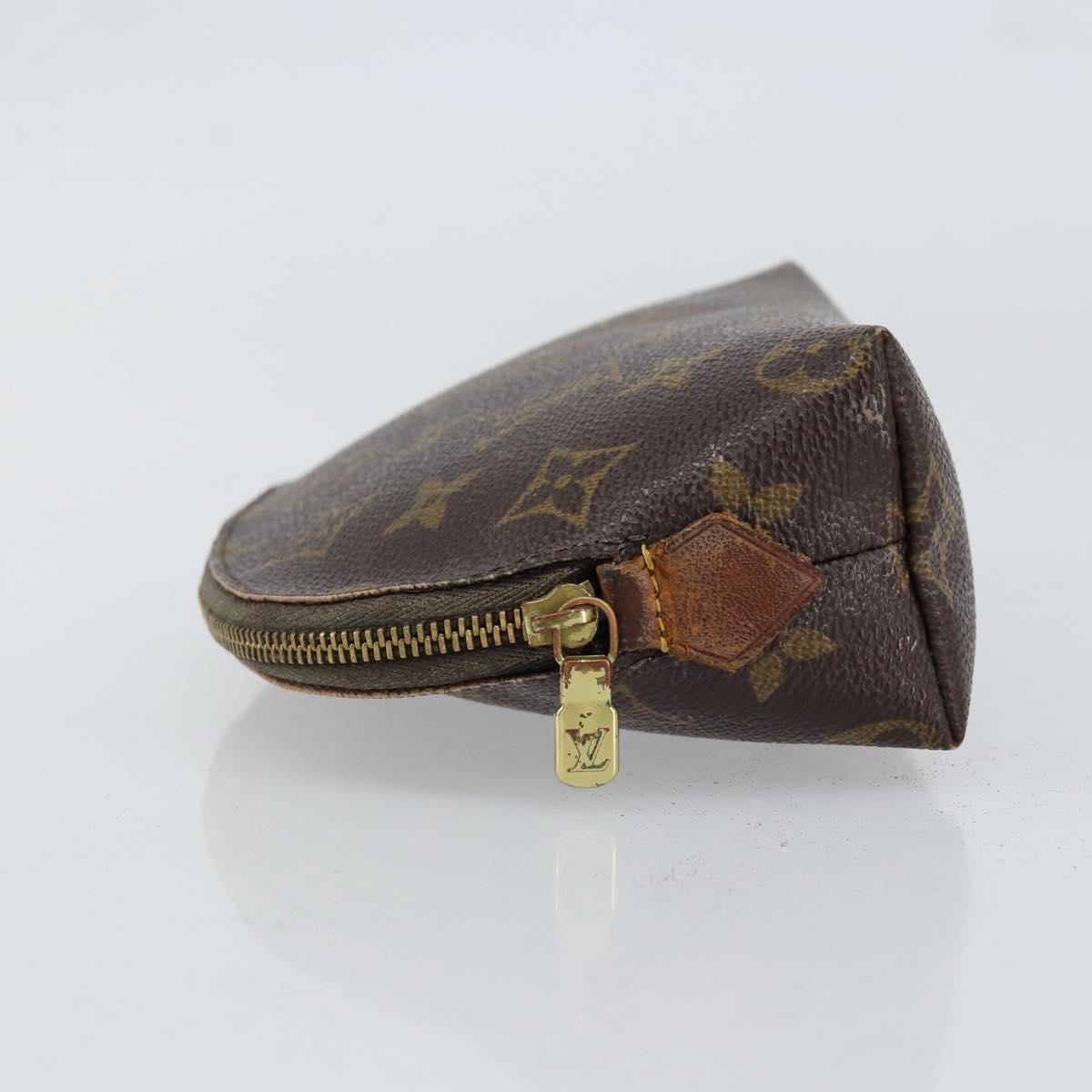 LOUIS VUITTON Monogram Pochette Cosmetic PM Cosmetic Pouch M47515 LV Auth 152669