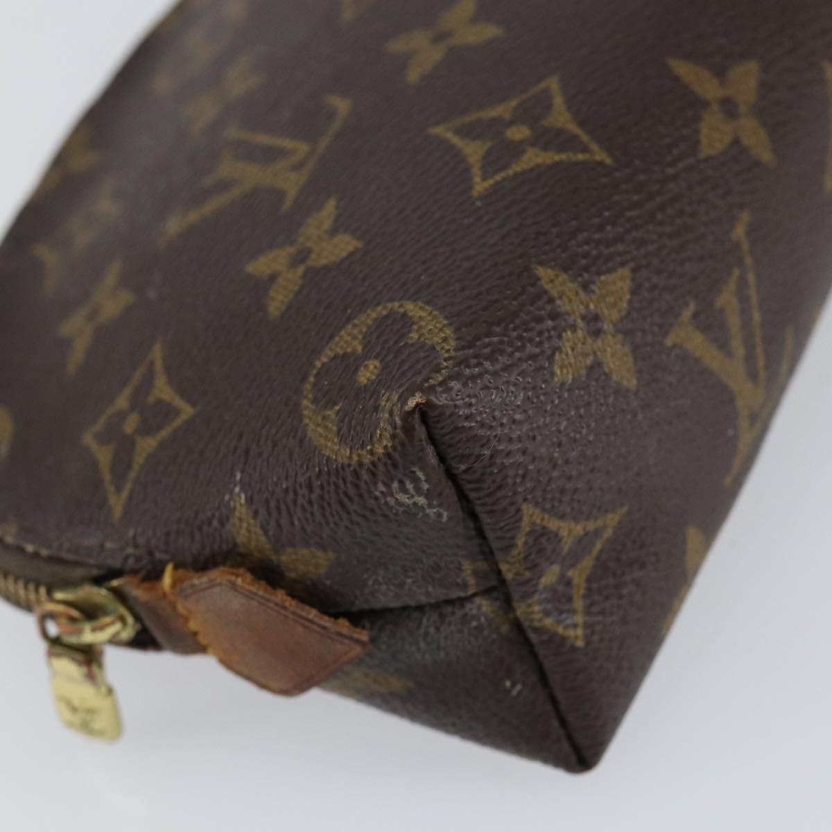 LOUIS VUITTON Monogram Pochette Cosmetic PM Cosmetic Pouch M47515 LV Auth 152669