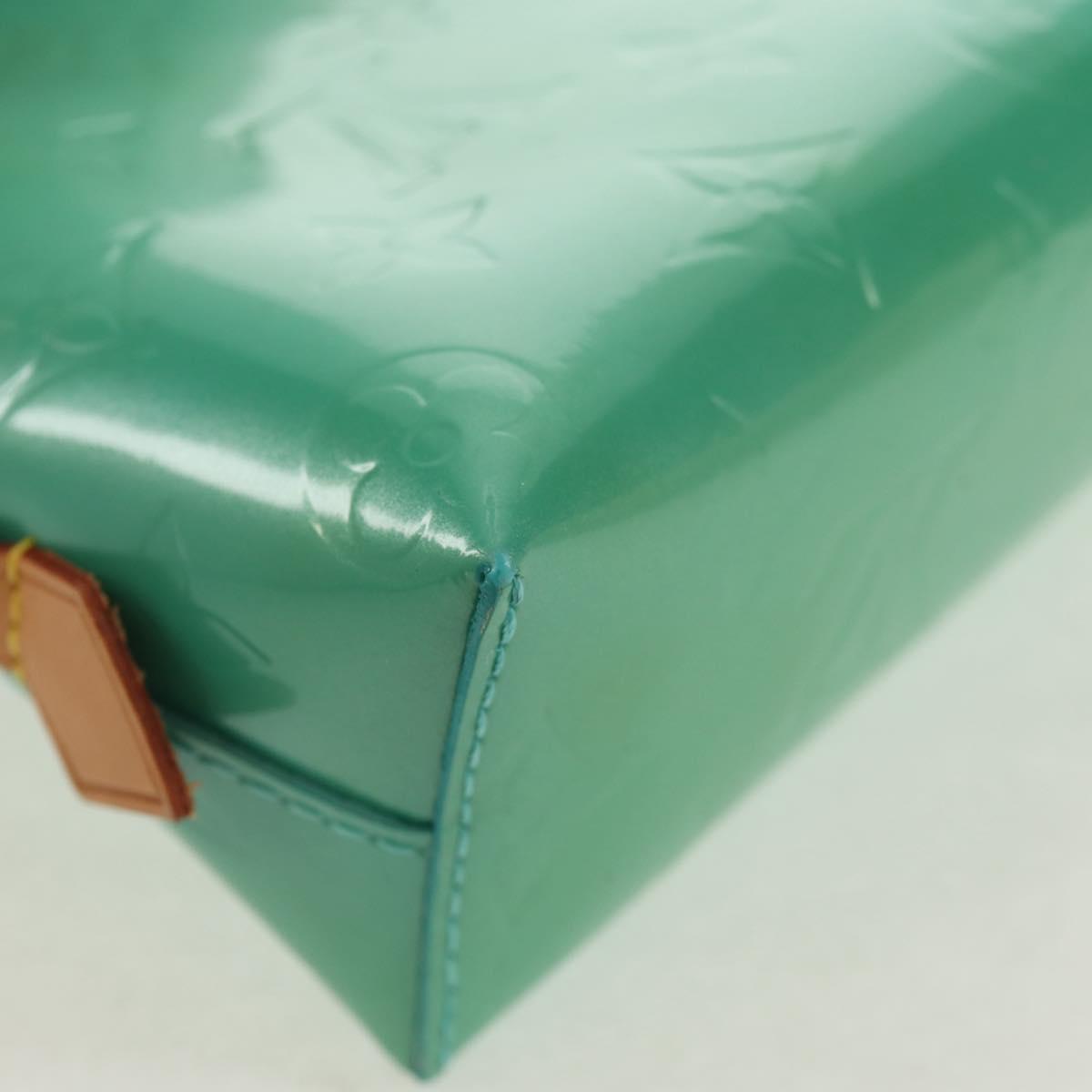 LOUIS VUITTON Vernis Pochette Cosmetic Pouch Blue Lagon M91747 LV Auth 152671V