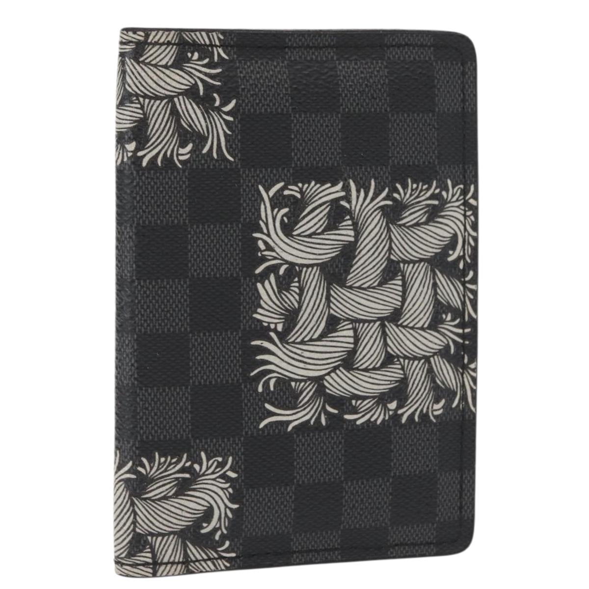 LOUIS VUITTON Graphite Christopher Nemeth Organizer De Poch N61213 Auth 152673