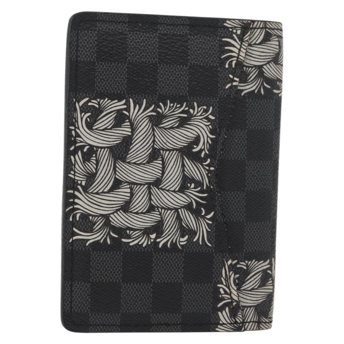 LOUIS VUITTON Graphite Christopher Nemeth Organizer De Poch N61213 Auth 152673