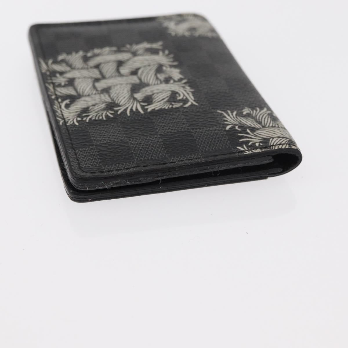 LOUIS VUITTON Graphite Christopher Nemeth Organizer De Poch N61213 Auth 152673