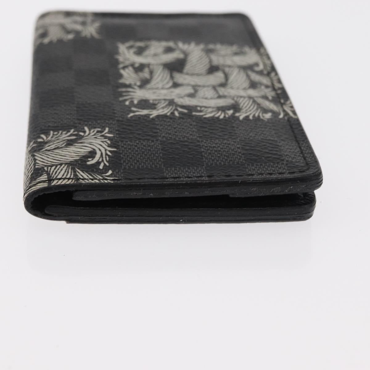 LOUIS VUITTON Graphite Christopher Nemeth Organizer De Poch N61213 Auth 152673