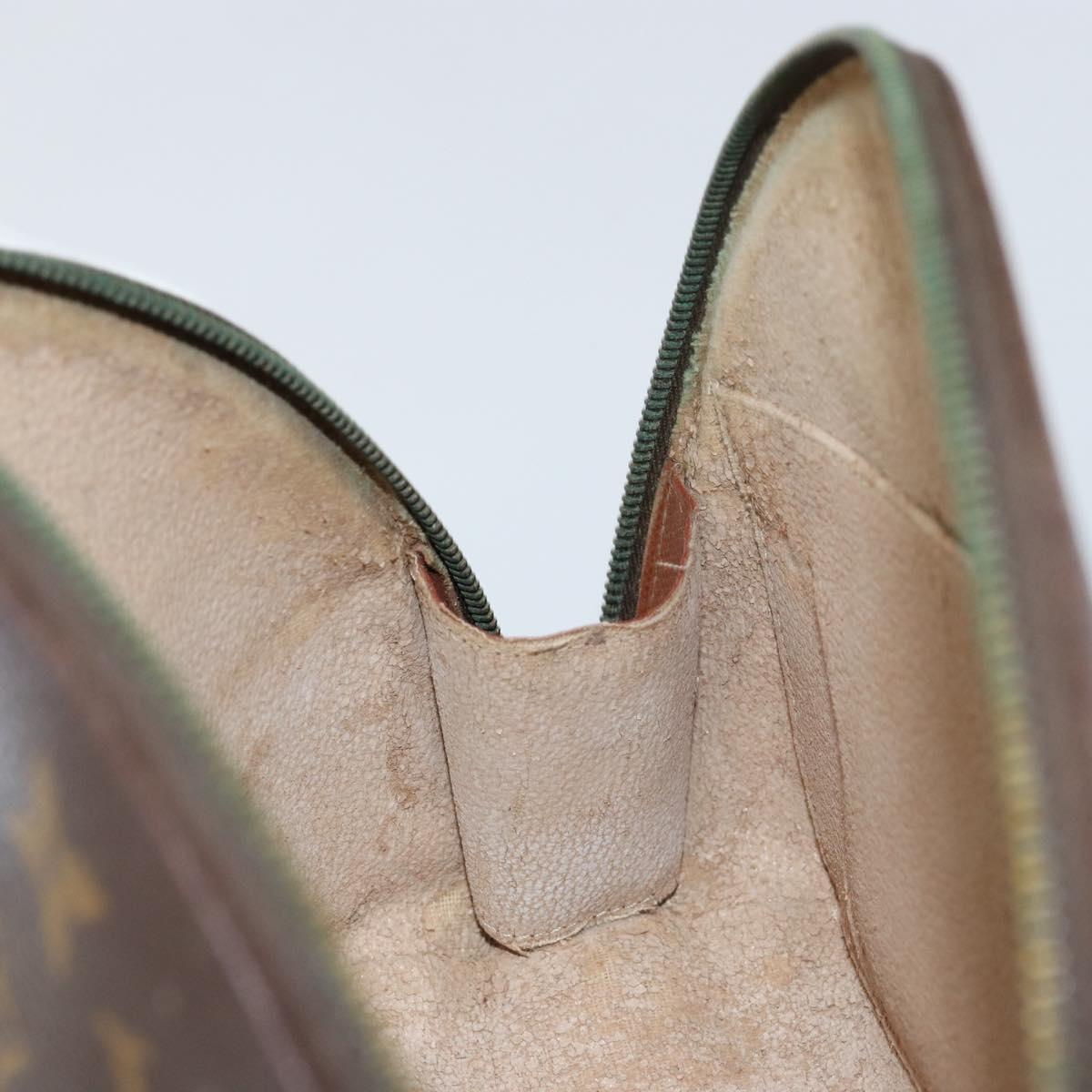 LOUIS VUITTON Monogram Trousse Demi Ronde Cosmetic Pouch M47520 LV Auth 152678