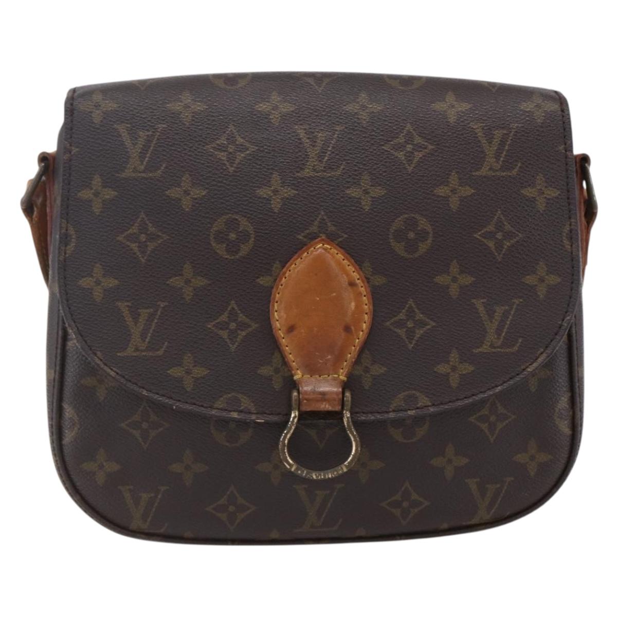 LOUIS VUITTON Monogram Saint Cloud GM Shoulder Bag M51242 LV Auth 152680