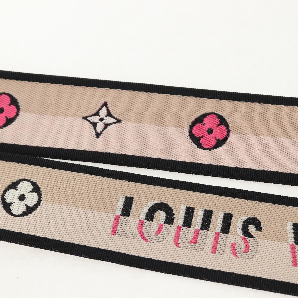 LOUIS VUITTON Signature Shoulder Strap Canvas 39.4"" Beige LV Auth 152698M