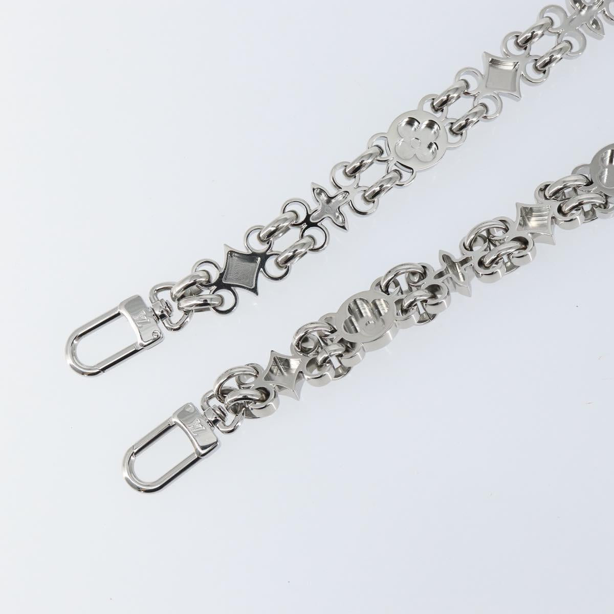 LOUIS VUITTON For Dauphine Shoulder Strap Stainless Steel Silver LV Auth 152700A