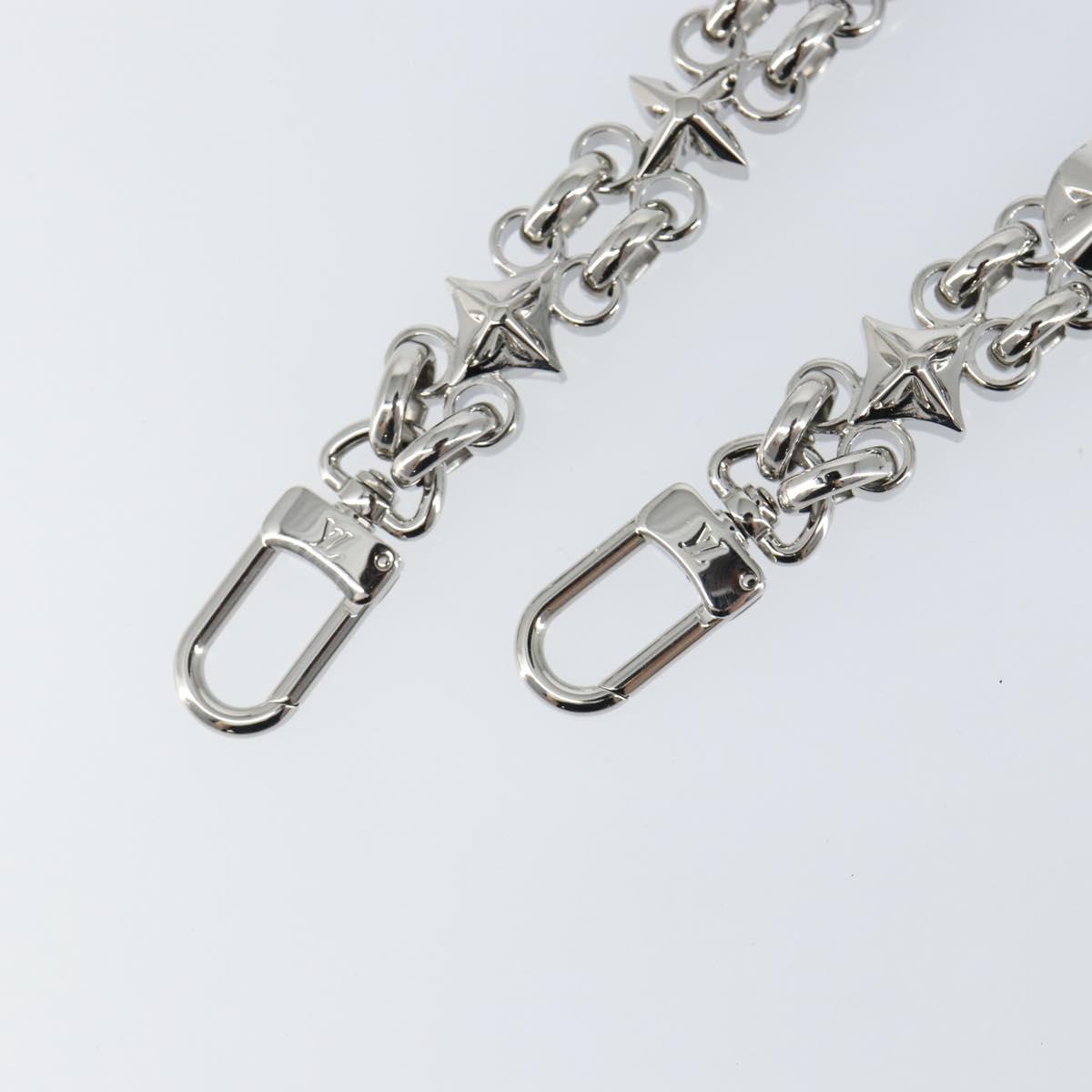 LOUIS VUITTON For Dauphine Shoulder Strap Stainless Steel Silver LV Auth 152701SAM