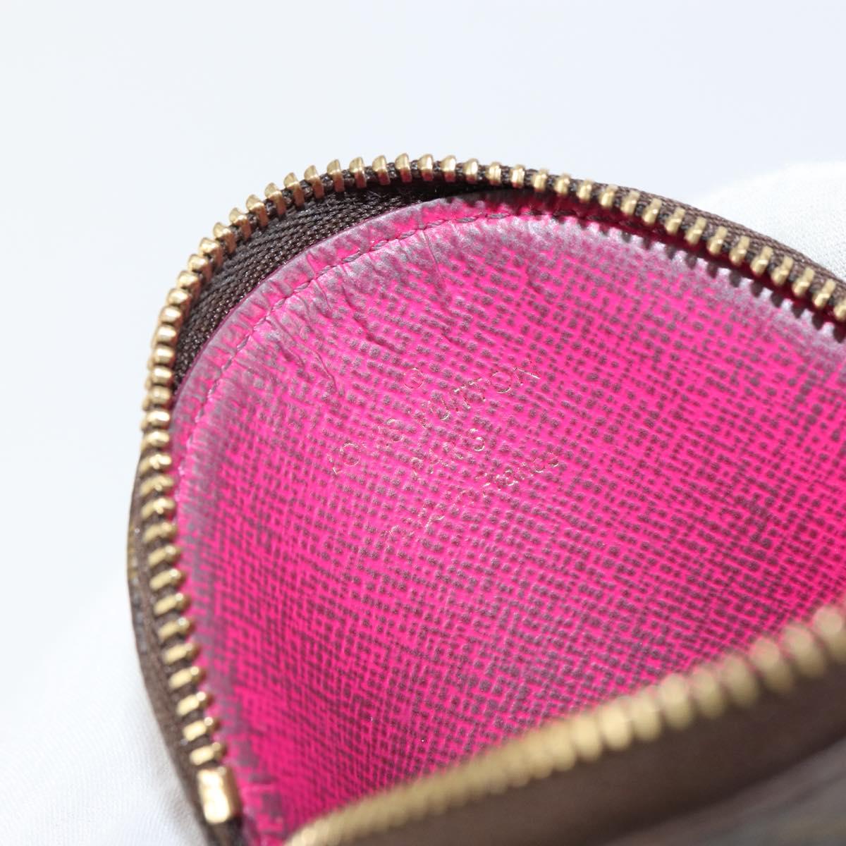 LOUIS VUITTON Holiday Exclusive Porte Monnaie Round Coin M63331 LV Auth 152704