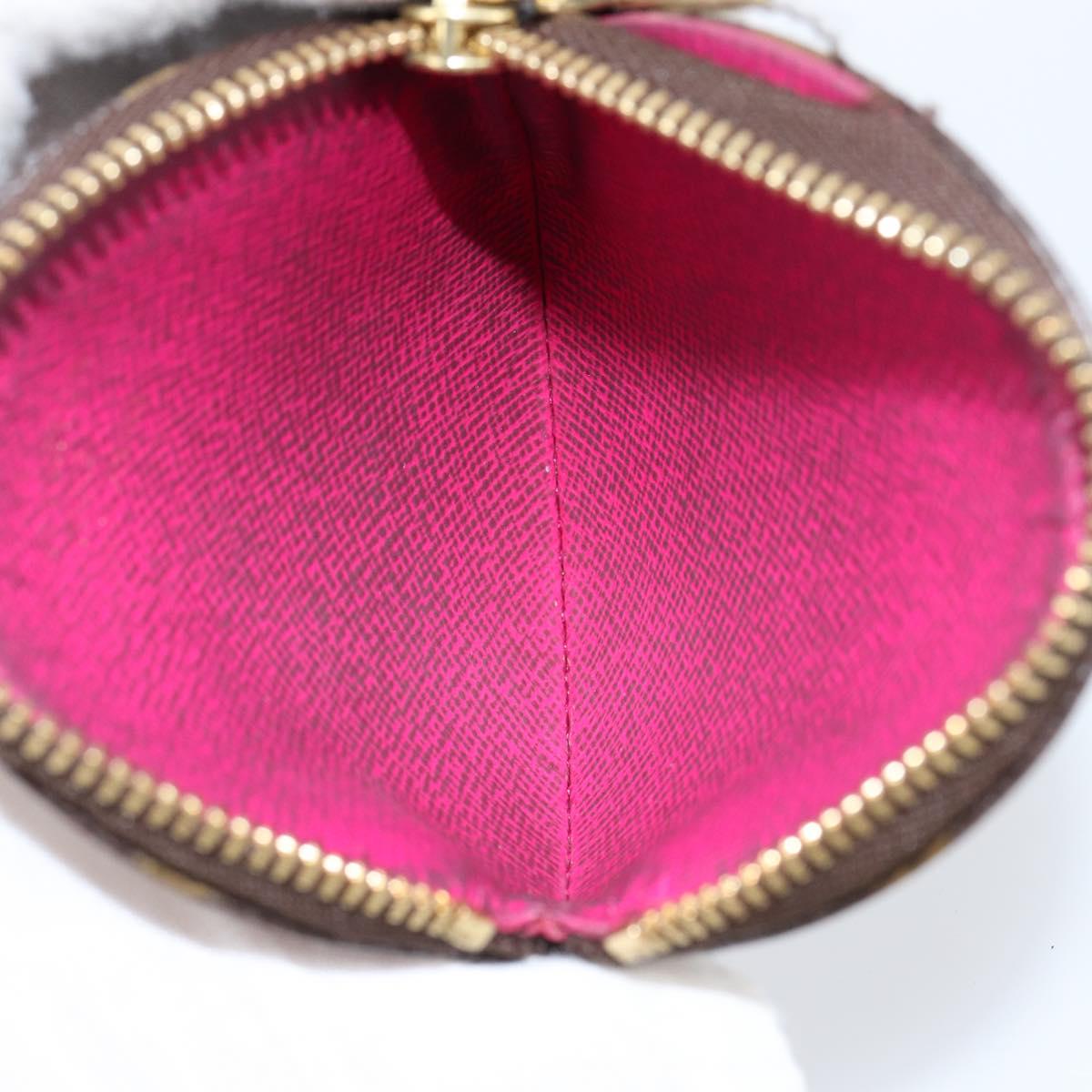 LOUIS VUITTON Holiday Exclusive Porte Monnaie Round Coin M63331 LV Auth 152704