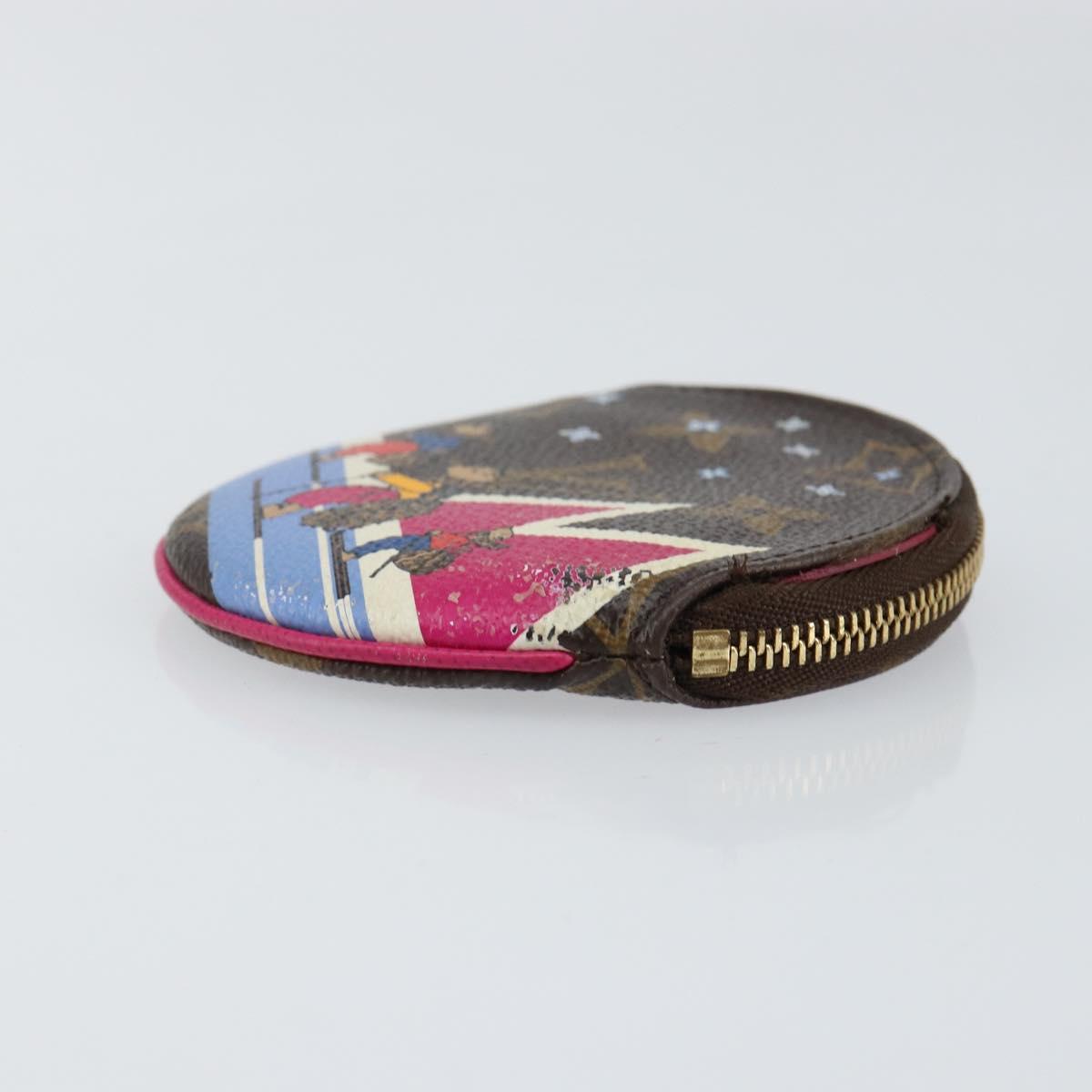 LOUIS VUITTON Holiday Exclusive Porte Monnaie Round Coin M63331 LV Auth 152704