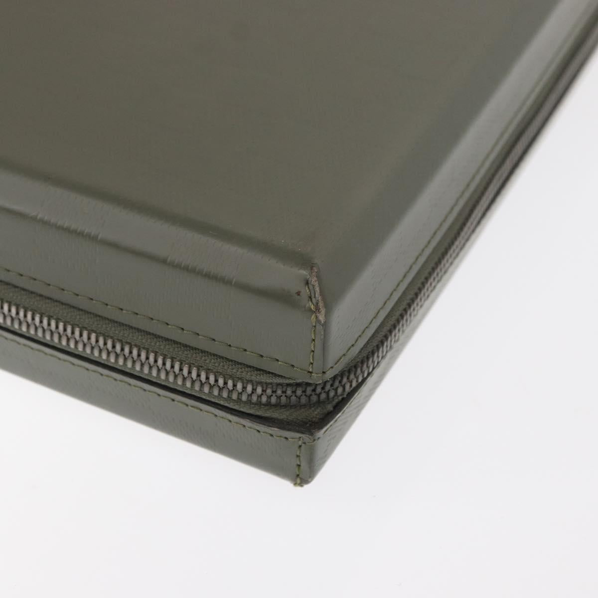 LOUIS VUITTON Damie Grasset Luke Business Bag Gray Resin M92154 LV Auth 152706