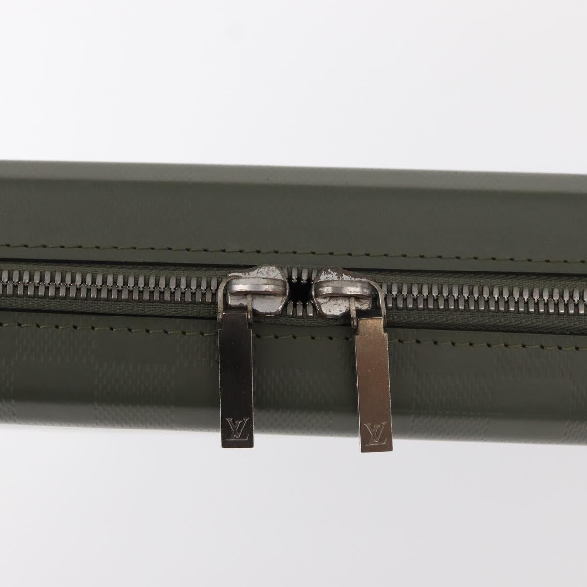 LOUIS VUITTON Damie Grasset Luke Business Bag Gray Resin M92154 LV Auth 152706