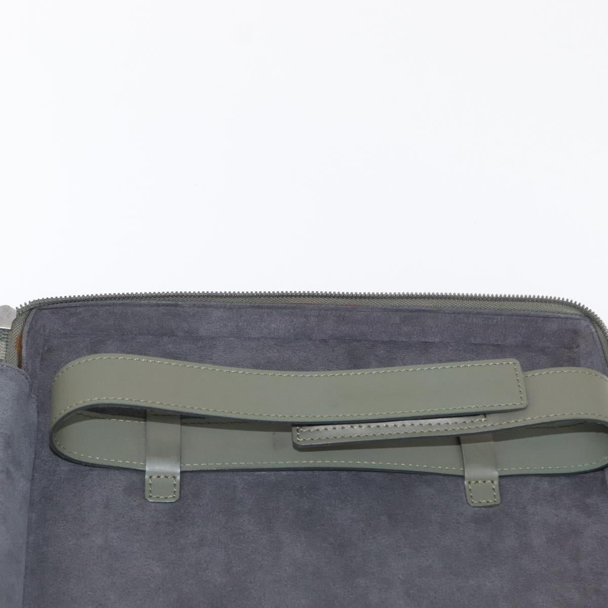 LOUIS VUITTON Damie Grasset Luke Business Bag Gray Resin M92154 LV Auth 152706