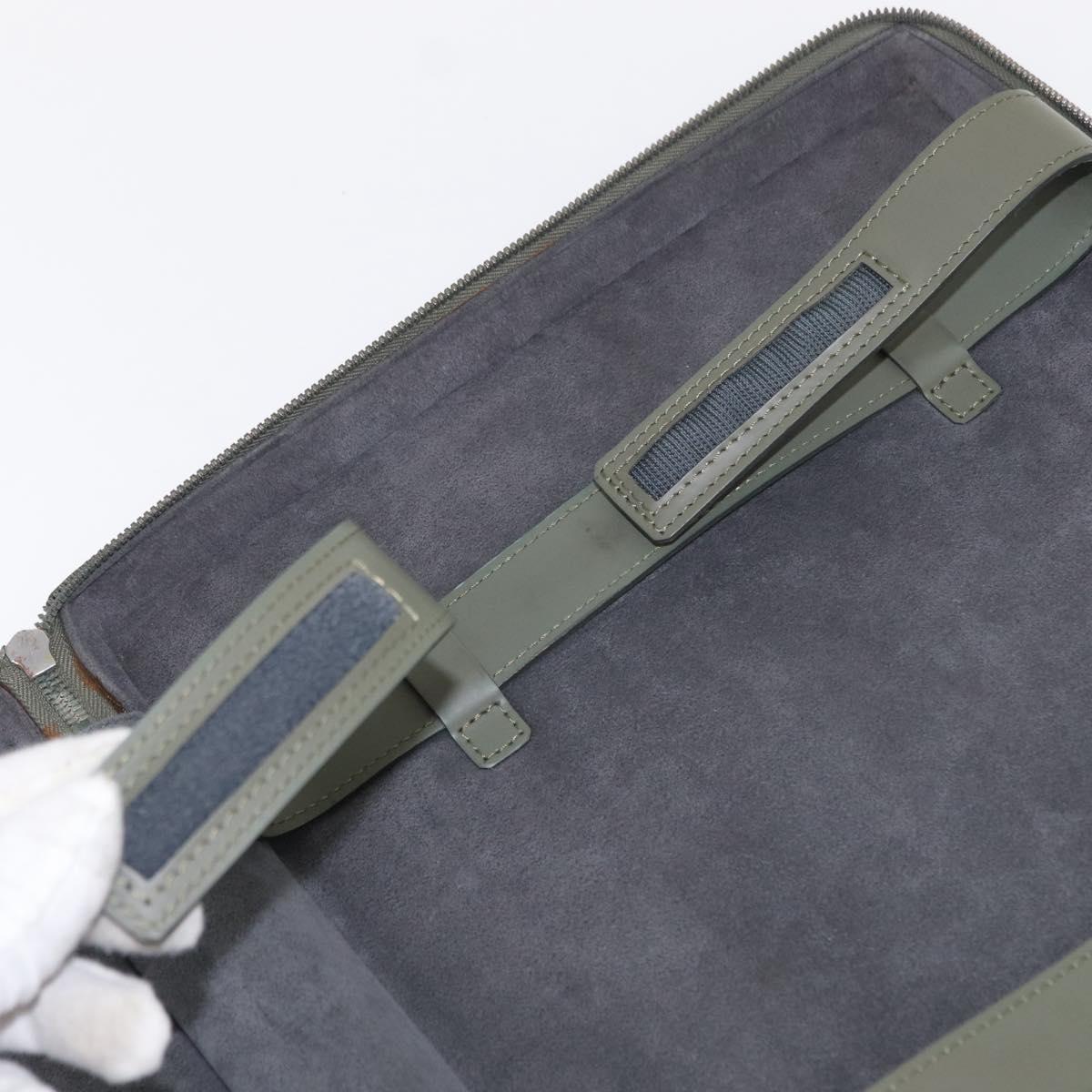 LOUIS VUITTON Damie Grasset Luke Business Bag Gray Resin M92154 LV Auth 152706