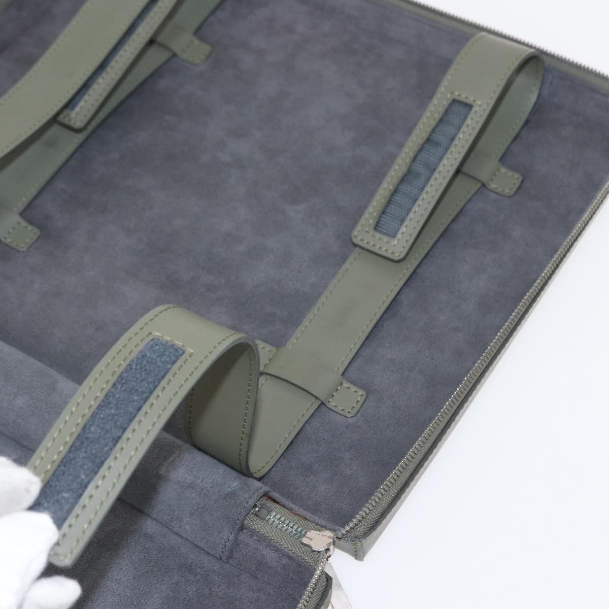 LOUIS VUITTON Damie Grasset Luke Business Bag Gray Resin M92154 LV Auth 152706