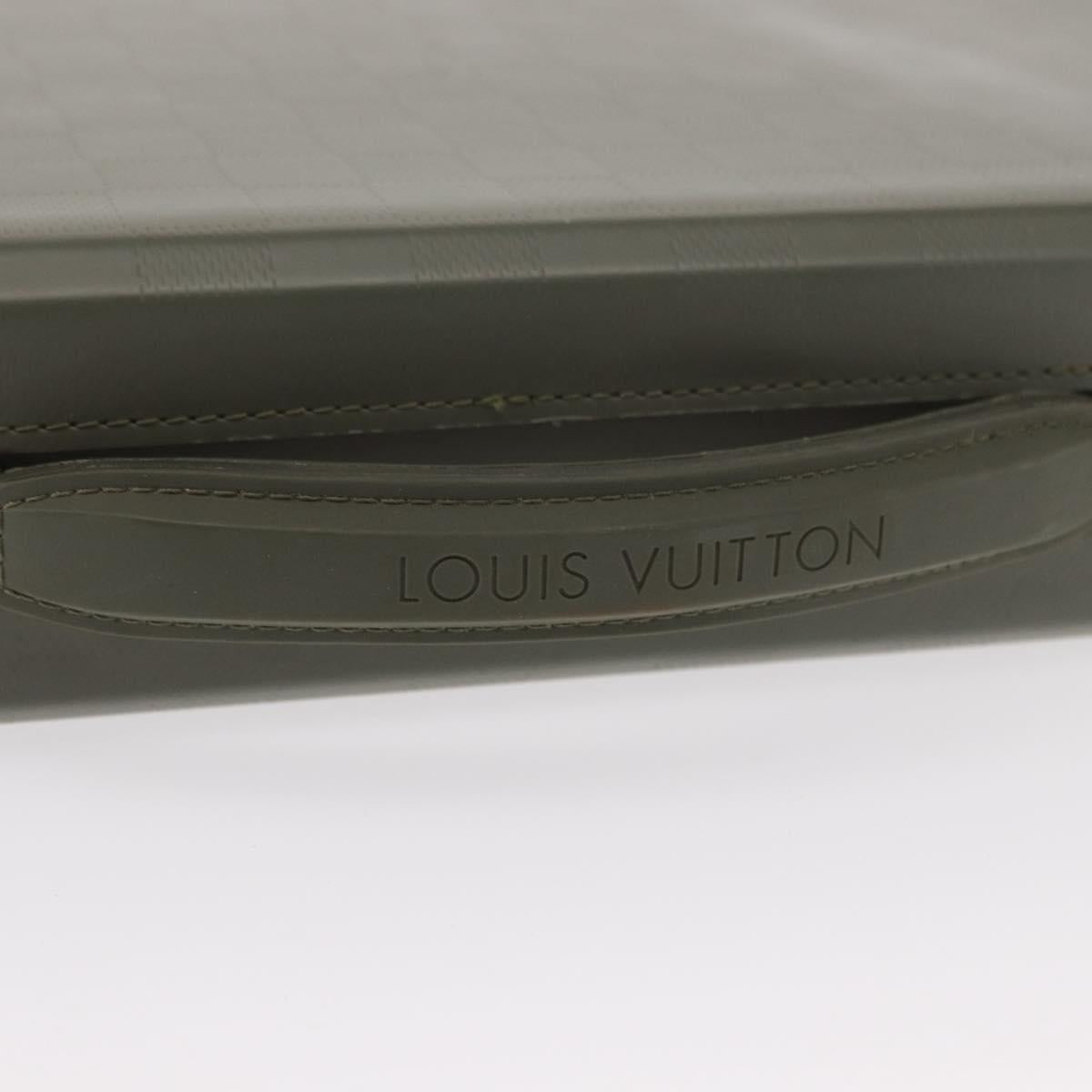 LOUIS VUITTON Damie Grasset Luke Business Bag Gray Resin M92154 LV Auth 152706