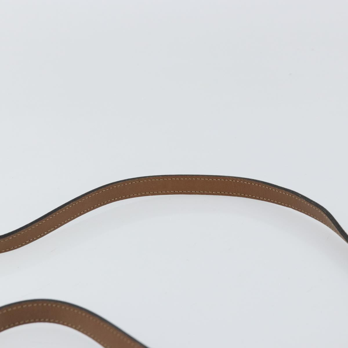 Christian Dior Honeycomb Canvas Shoulder Bag PVC Beige Gold Auth 152728