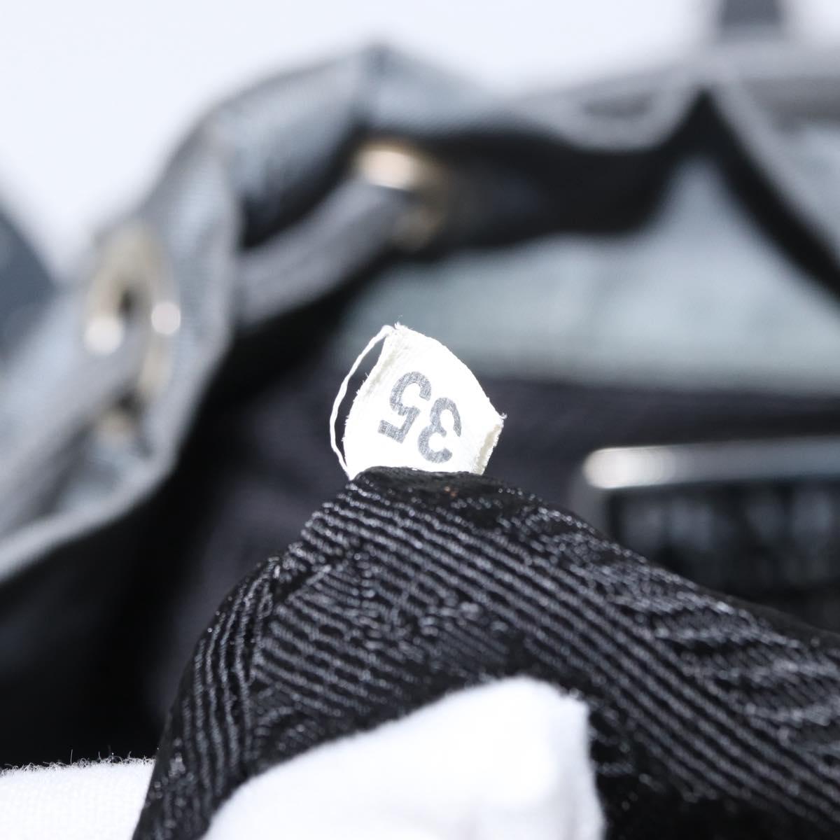 PRADA Backpack Nylon Gray Silver Auth 152731