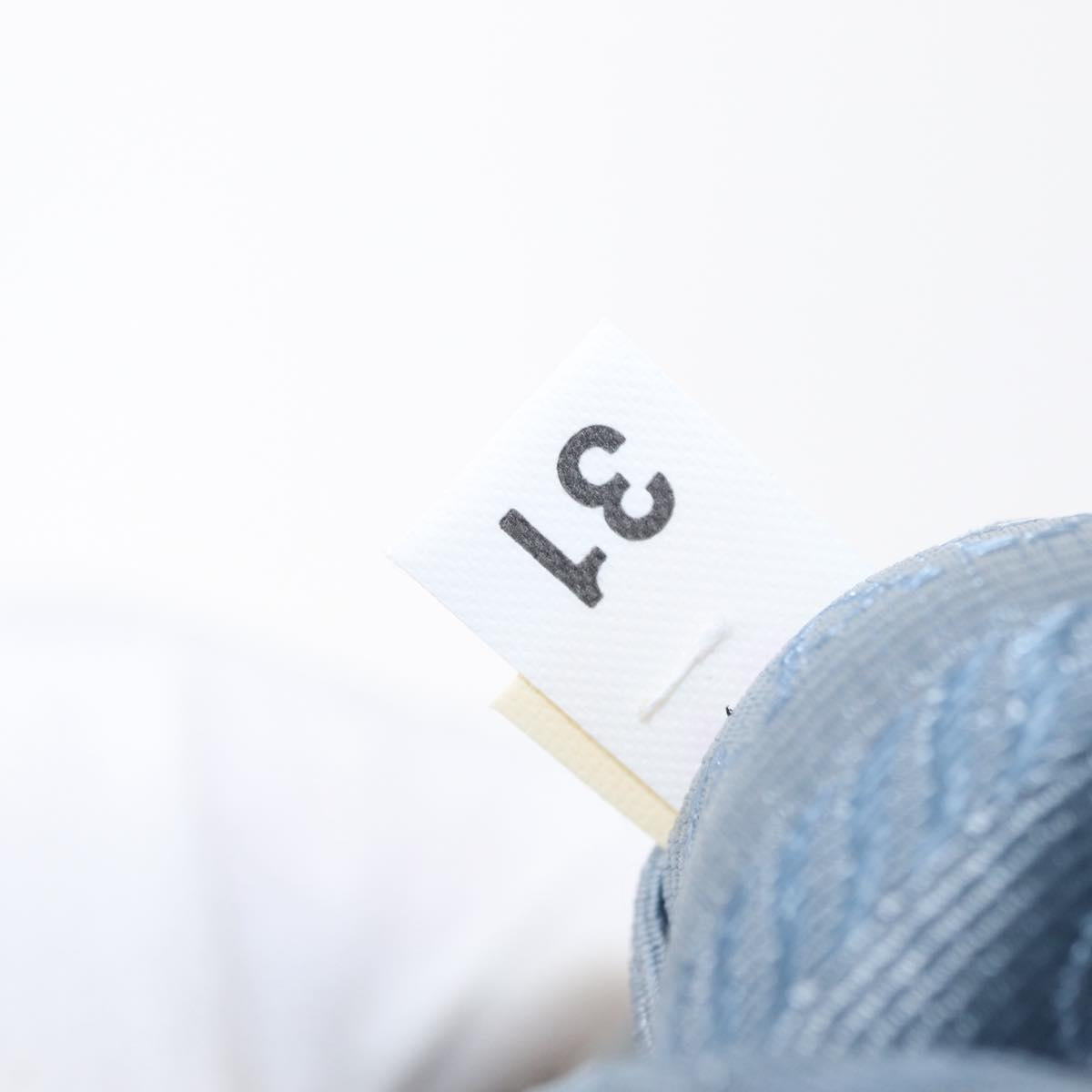 PRADA Shoulder Bag Nylon Light Blue Silver Auth 152733