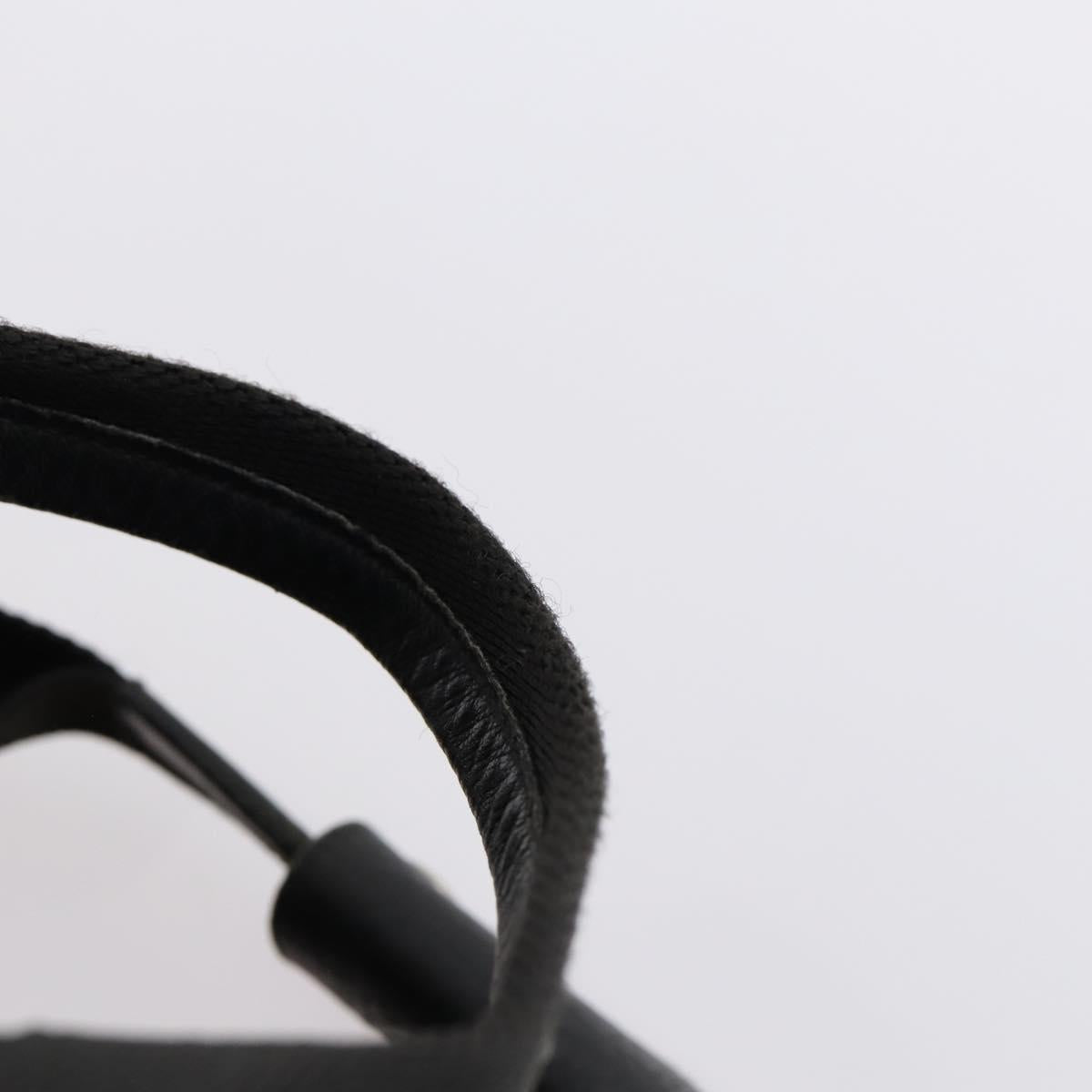 PRADA Boston Bag Nylon 2way Black Silver Auth 152736