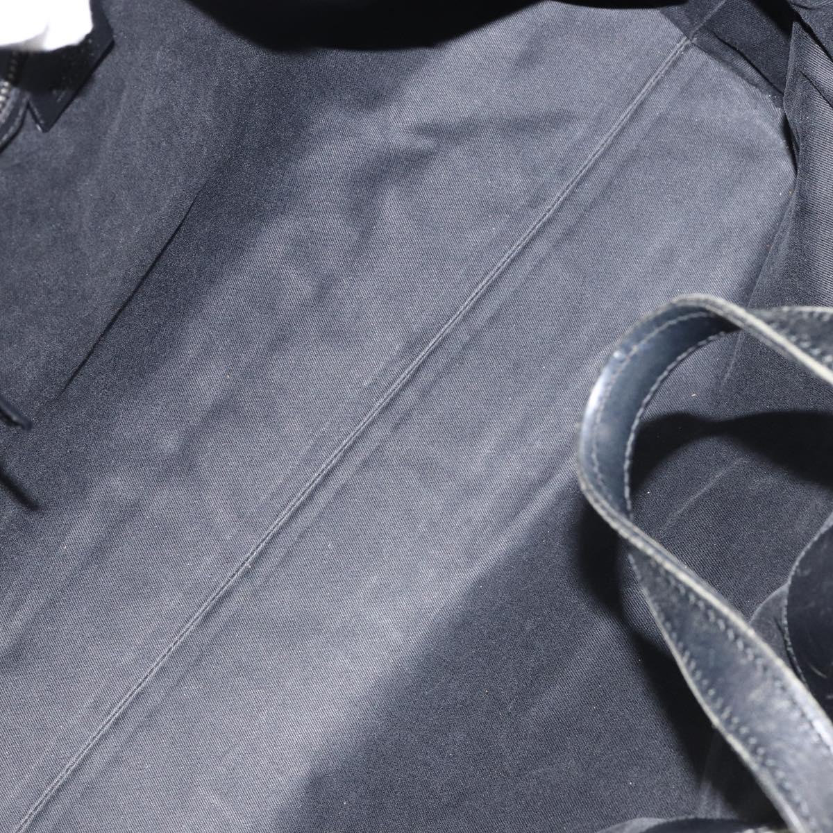 GUCCI GG Canvas Hand Bag Black Silver 106251 Auth 152740