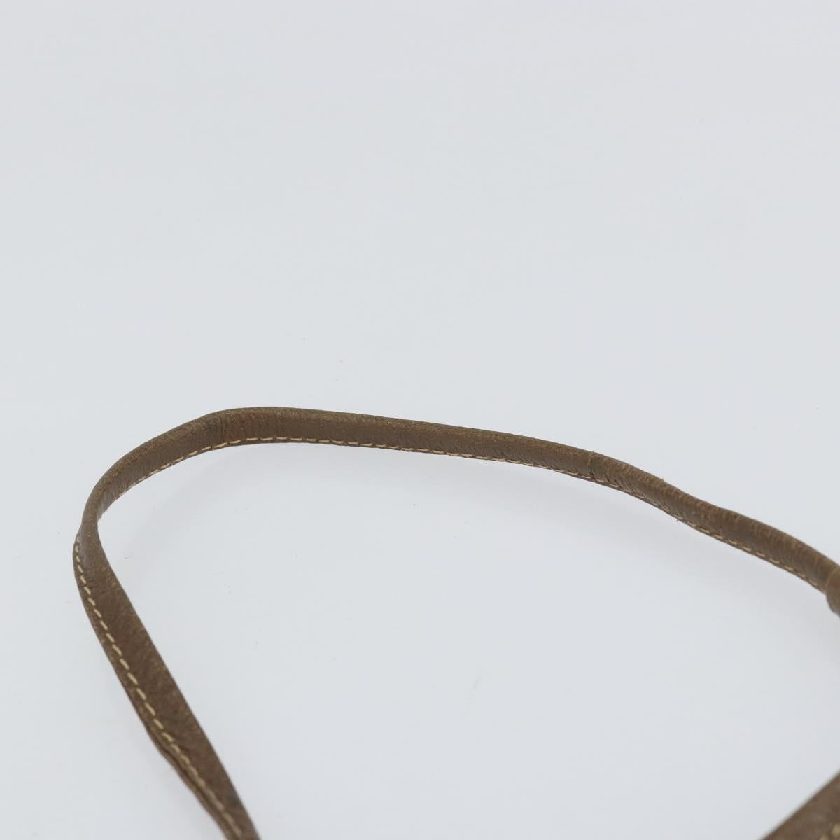 GUCCI GG Supreme Web Sherry Line Bag PVC Beige Gold 904 02 026 Auth 152743