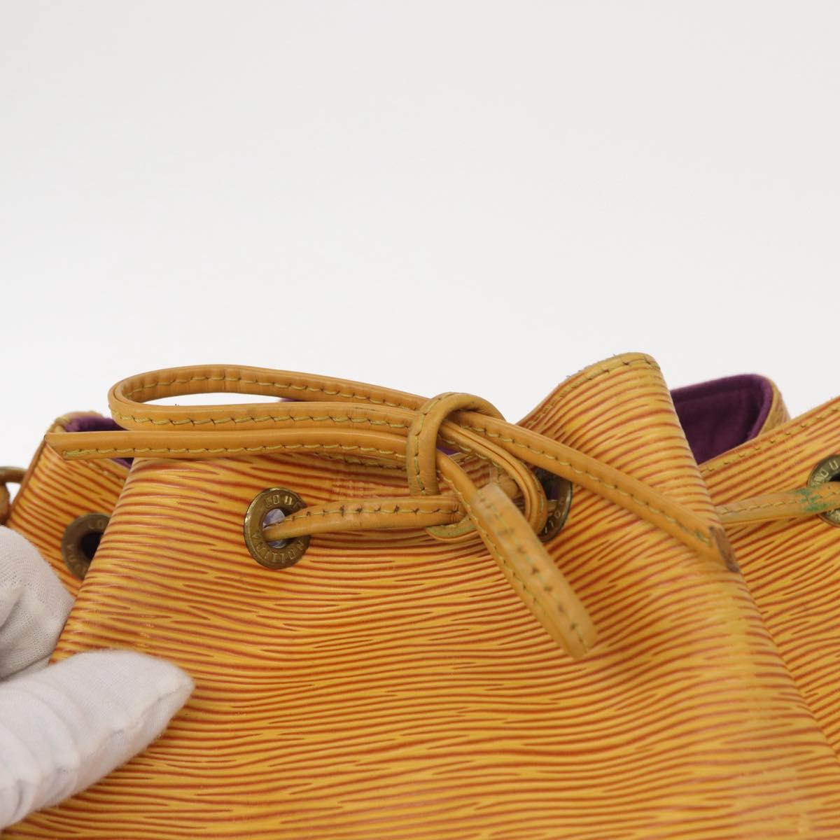 LOUIS VUITTON Epi Petit Noe Shoulder Bag Yellow M44109 LV Auth 152745