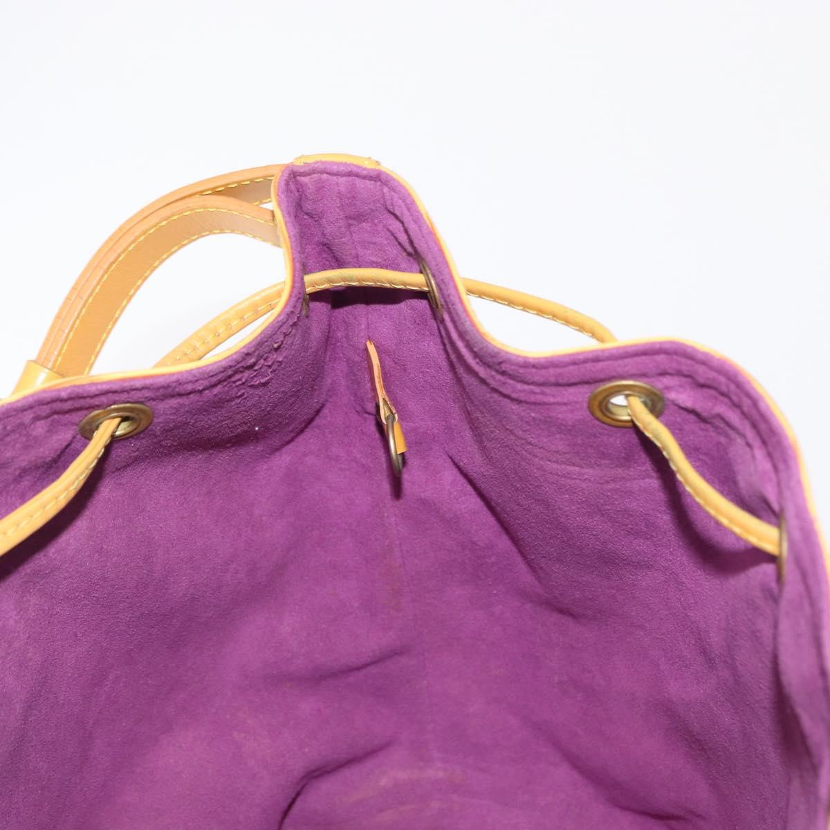 LOUIS VUITTON Epi Petit Noe Shoulder Bag Yellow M44109 LV Auth 152745