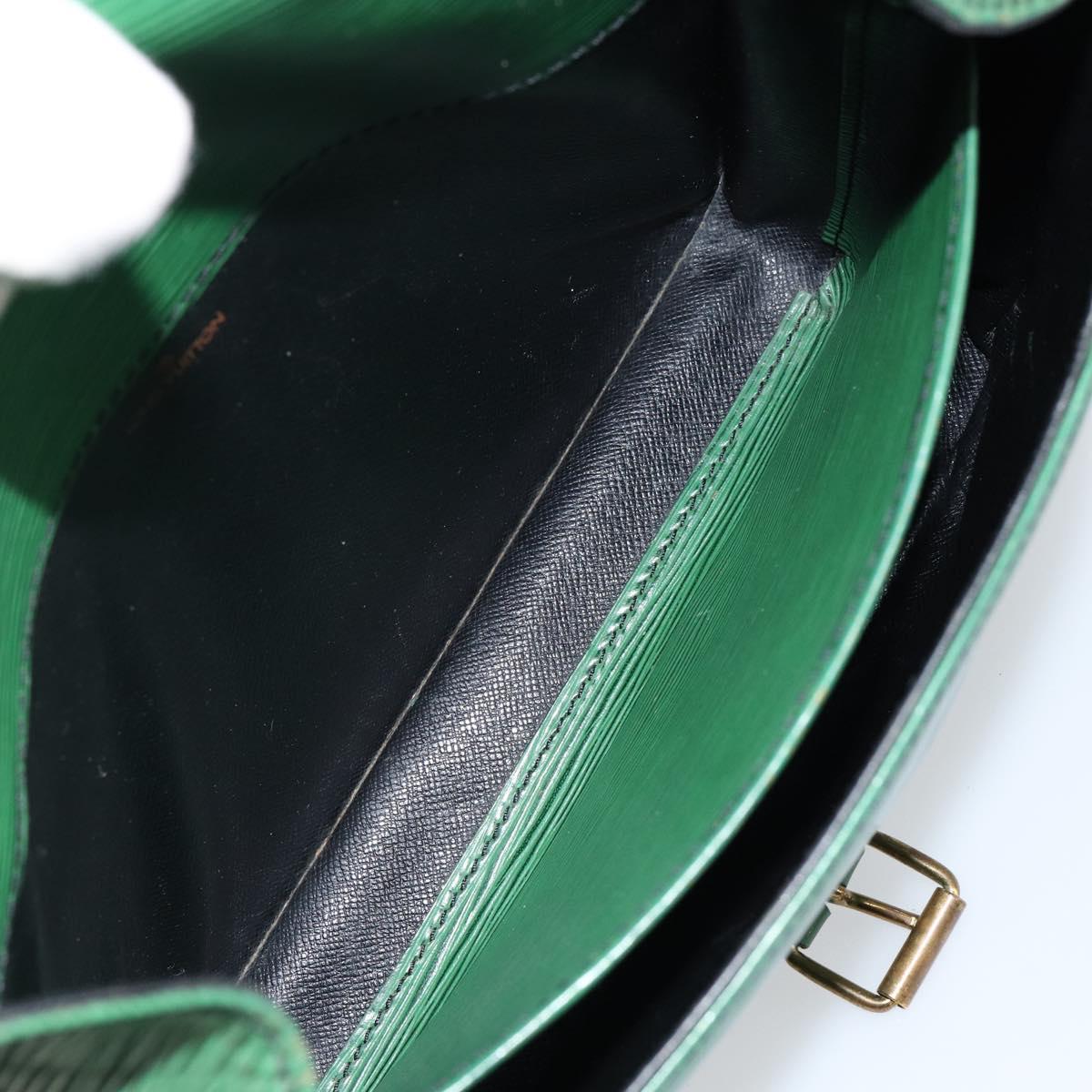 LOUIS VUITTON Epi Cartouchiere MM Shoulder Bag Green M52244 LV Auth 152749