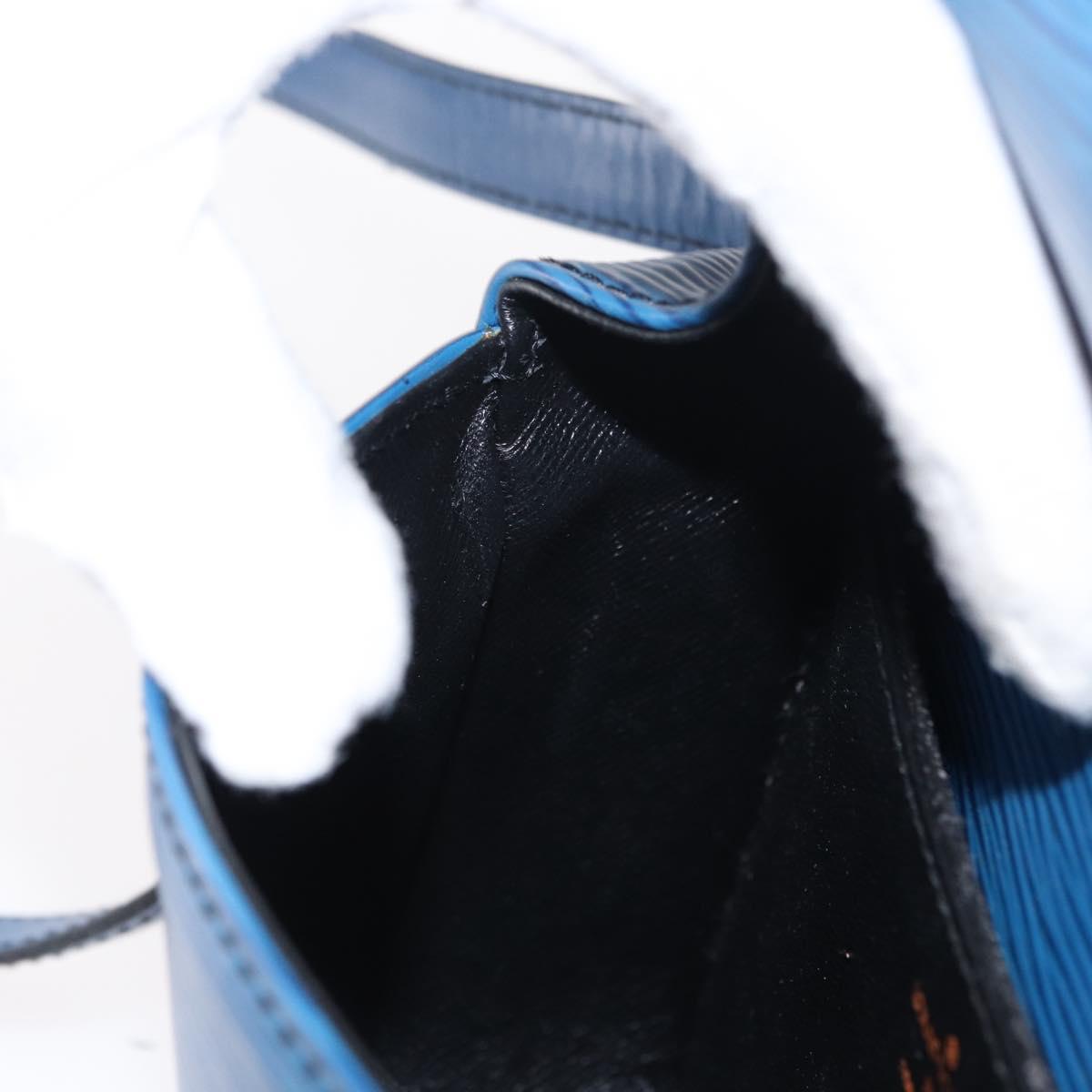 LOUIS VUITTON Epi Saint Cloud PM Shoulder Bag Blue M52195 LV Auth 152751